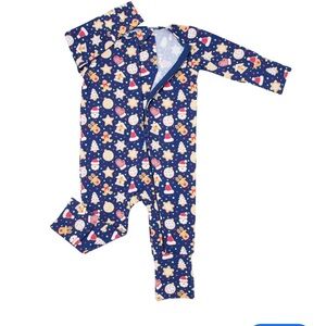 Sweet Bamboo Christmas Convertible Romper Pajamas 12–18 Months